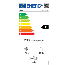 Ψυγειοκαταψύκτης Omnys WNC-3233NX(no frost,253lt,E) Ψυγειοκαταψύκτης Omnys WNC-3233NX(no frost,253lt,E)
