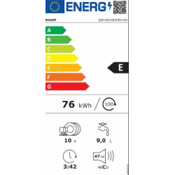 πλυντήριο πιάτων Sharp QW-NS1GI47(45cm,εντοιχιζόμενο,E) πλυντήριο πιάτων Sharp QW-NS1GI47(45cm,εντοιχιζόμενο,E)