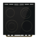 κουζίνα Gorenje GECS6B70CLB(71lt,ηλεκτρικός φούρνος με εστίες κεραμικές,034064201)