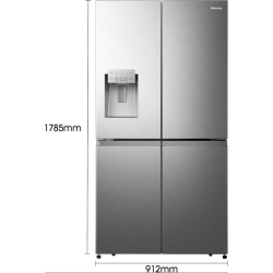 Ψυγείο Hisense RQ760N4SASE(inox,no frost,585lt,E) Ψυγείο Hisense RQ760N4SASE(inox,no frost,585lt,E)
