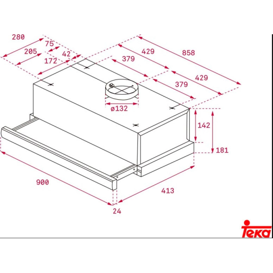 απορροφητήρας Teka TL 9310 INOX(40474390/F.874.SS,ΣΥΡΟΜΕΝΟΣ)