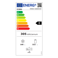ψυγείο Hyundai HRMD21-620BWD/NF(488lt,No Frost,E) ψυγείο Hyundai HRMD21-620BWD/NF(488lt,No Frost,E)