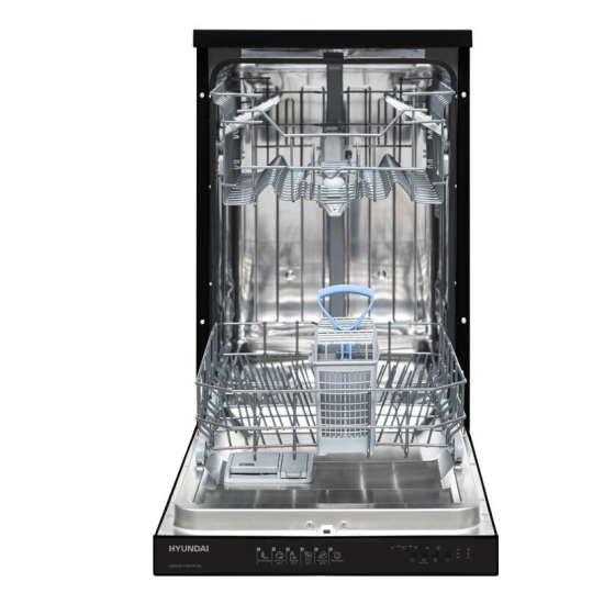 πλυντήριο πιάτων Hyundai HDW22-4560FF/BL(ελεύθερο,45cm,E)