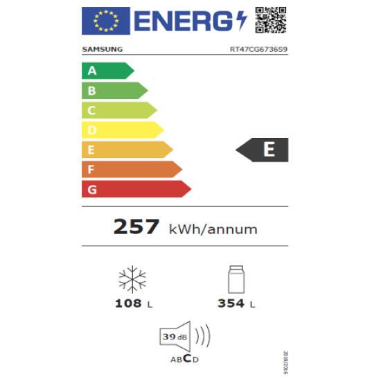 ψυγείο Samsung RT47CG6736S9ES(462lt,E,no frost/wifi)