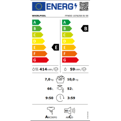 Πλυντήριο Στεγνωτήριο Whirlpool FFWDD 1076258 SV EE(10kg&7kg,E/B) Πλυντήριο Στεγνωτήριο Whirlpool FFWDD 1076258 SV EE(10kg&7kg,E/B)