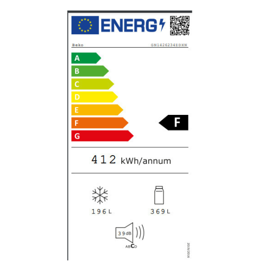 ψυγείο Beko GN1426234ZDXN(565lt,F,no frost)