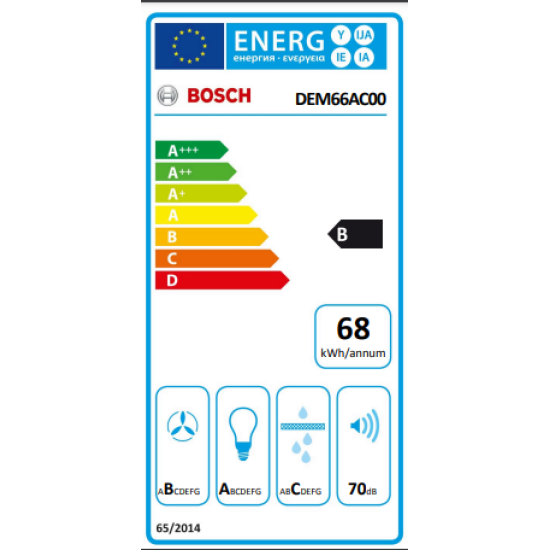 απορροφητήρας Bosch DEM66AC00(60cm,inox)