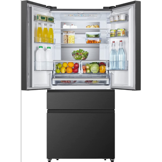 Ψυγείο ντουλάπα Hisense RF540N4SBF2(black,no frost,480lt,E)