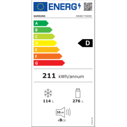 Ψυγειοκαταψύκτης Samsung RB38C776DS9/EF(390lt,NoFrost,D,wifi)