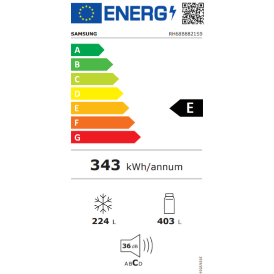 ψυγείο Samsung RH68B8821S9(627lt,E,no frost)
