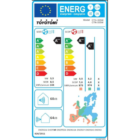 κλιματιστικό Toyotomi Erai CTG/CTN-335W Mistery White(12000btu,A+++/A+++,προεγκατεστημένο wifi,τεχνητή νοημοσύνη,ιονιστής) κλιματιστικό Toyotomi Erai CTG/CTN-335W Mistery White(12000btu,A+++/A+++,προεγκατεστημένο wifi,τεχνητή νοημοσύνη,ιονιστής)
