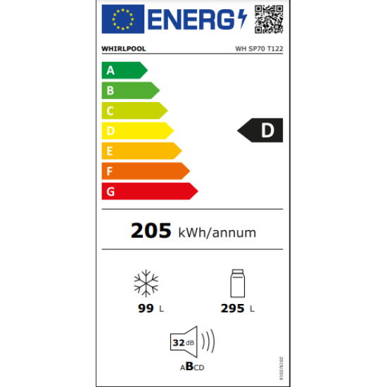 Ψυγειοκαταψύκτης Whirlpool WH SP70 T122(394lt,D,NoFrost)