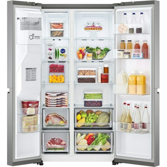 ψυγείο ντουλάπα LG GSLV70PZTE (635lt,E,no frost,Inox)