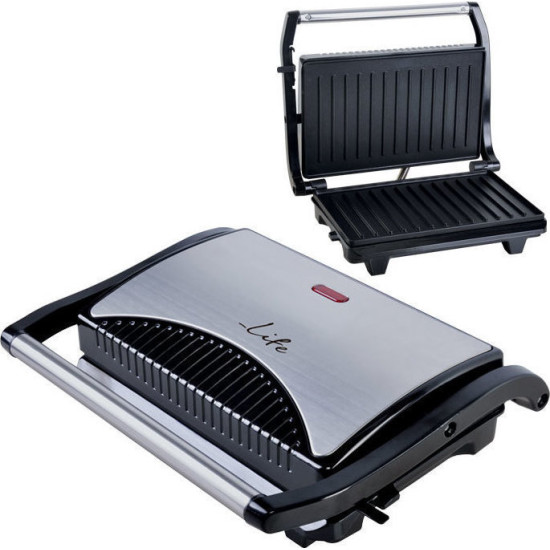 τοστιέρα Life STG-100 Inox(700watt)