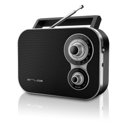 Muse M-051 R Retro Φορητό Ραδιόφωνο Ρεύματος / Μπαταρίας Μαύρο