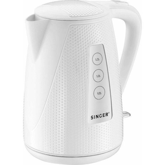 Singer SWK-800DOTS Βραστήρας Λευκός (2200watt,1.7lt)