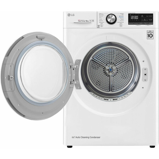 στεγνωτήριο LG RC80V9AV3W(8KG,A+++,με αντλία θερμότητας)