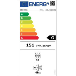συντηρητής κρασιών Liebherr EWTgw 1683 Vinidor (33 φιάλες,G) συντηρητής κρασιών Liebherr EWTgw 1683 Vinidor (33 φιάλες,G)