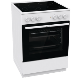 κουζίνα Gorenje GEC6A41WC(71lt,ηλεκτρικός φούρνος με εστίες κεραμικές,034063301)