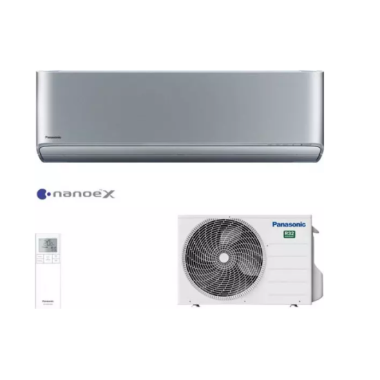 κλιματιστικό Panasonic Etherea CS-XZ35XKEW/CU-Z35XKE Silver(WIFI,Inverter,12000 BTU,A+++/A+++,R32)