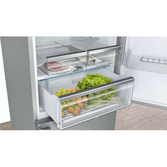 Ψυγειοκαταψύκτης Pitsos PKNB49XIEP (438lt,E,no frost,inox)