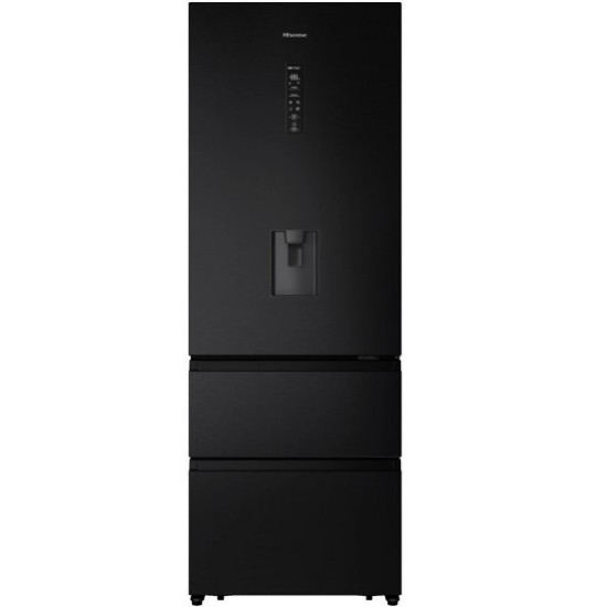 ψυγειοκαταψύκτης Hisense RT641N4WFE1(μαύρο χρώμα,Νo Frost,493lt,E,wifi)