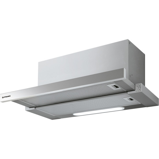 απορροφητήρας Pyramis Essential Συρόμενος Turbo 90cm Inox 065017602