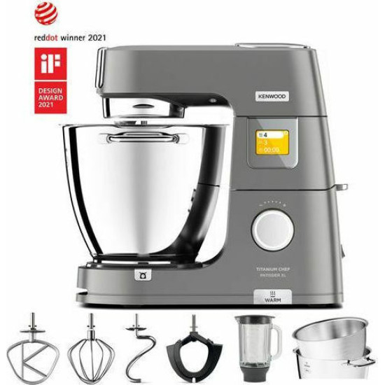 κουζινομηχανή Kenwood Titanium Chef Patissier XL KWL90.124SI (1400W με Ανοξείδωτο Κάδο 7lt) (10 ΕΤΗ ΕΓΓΥΗΣΗ ΣΤΟ ΜΟΤΕΡ)