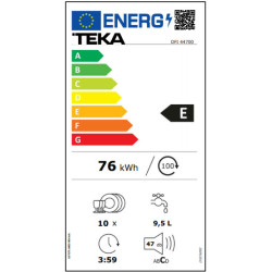 πλυντήριο πιάτων teka DFI 44700(F.432,πλήρως εντοιχιζόμενο,45cm,E)