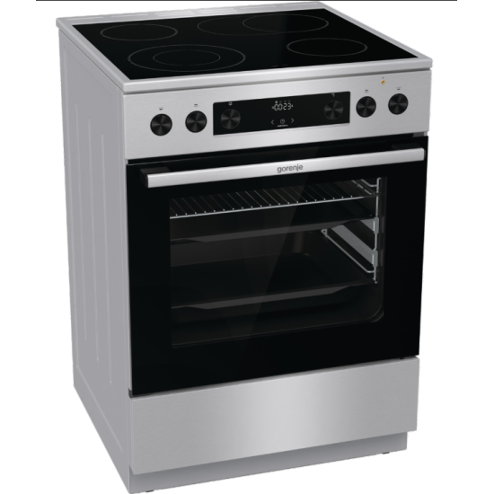 κουζίνα Gorenje GECS6C70XPA(71lt,ηλεκτρικός φούρνος με εστίες κεραμικές,034063601)