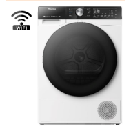 στεγνωτήριο hisense DH5S902BW(wifi,9kg,A+++,με Αντλία Θερμότητας)
