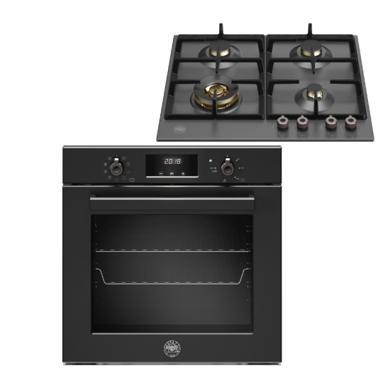 σετ Bertazzoni F60 9 PRO E S N + P60 4L PRO NE T(ηλεκτρικός/αερίου,76lt)