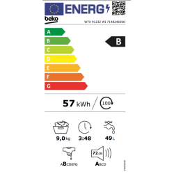 πλυντήριο ρούχων Beko WTX 91232 WI(9KG,B) πλυντήριο ρούχων Beko WTX 91232 WI(9KG,B)