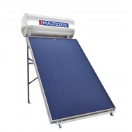 ηλιακός θερμοσίφωνας MALTEZOS MALT H 200 L/3E/INOX τριπλής ενέργειας(2.6τμ,SAC 130 x 200)