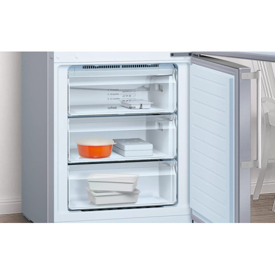 Ψυγειοκαταψύκτης Pitsos PKNB49XIEP (438lt,E,no frost,inox)