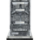 πλυντήριο πιάτων Hyundai HDW20-4560F/IN (inox,Εντοιχιζόμενο,45cm,E)
