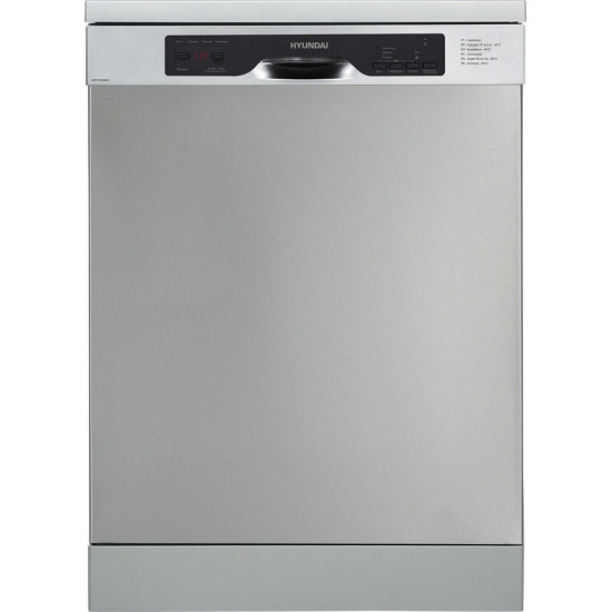 πλυντήριο πιάτων Hyundai HDW19-6060/X (inox,ελεύθερο,60cm,E)