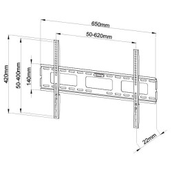 DMP EPLB132L Βάση Τηλεόρασης Τοίχου έως 65" και 50kg DMP EPLB132L Βάση Τηλεόρασης Τοίχου έως 65" και 50kg