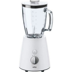 Braun JB3060WHS Μπλέντερ με Γυάλινη Κανάτα 1.75lt 800Watt Λευκό Braun JB3060WHS Μπλέντερ με Γυάλινη Κανάτα 1.75lt 800Watt Λευκό