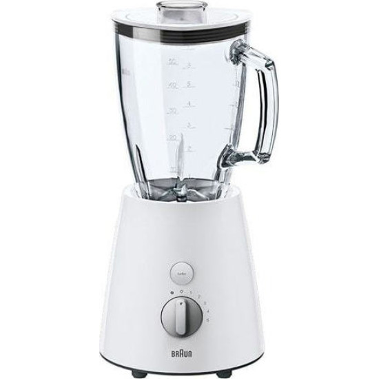Braun JB3060WHS Μπλέντερ με Γυάλινη Κανάτα 1.75lt 800Watt Λευκό