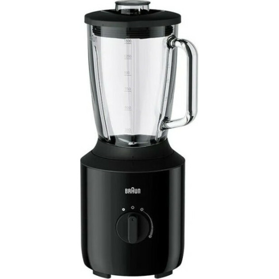Braun JB3150BK Μπλέντερ με Γυάλινη Κανάτα 1.5lt 800Watt Μαύρο