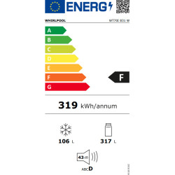 ψυγείο Whirlpool WT70I 831 W(no frost,f,423lt) ψυγείο Whirlpool WT70I 831 W(no frost,f,423lt)