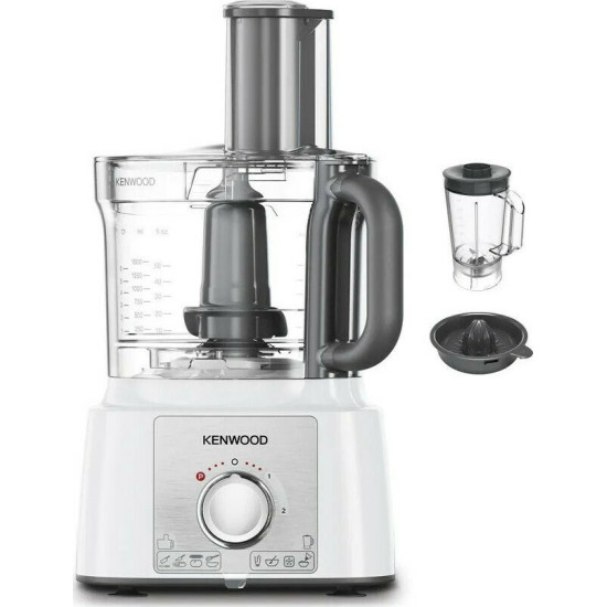 Kenwood FDP65.450WH(Πολυμίξερ 1000W με Κάδο 3lt και Κανάτα Μπλέντερ Λευκό)