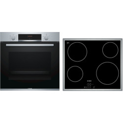 σετ bosch HBA534ES0 + PKE645BΑ2E (ΗΛΕΚΤΡΙΚΟΣ,71LT/ΚΕΡΑΜΙΚΕΣ)