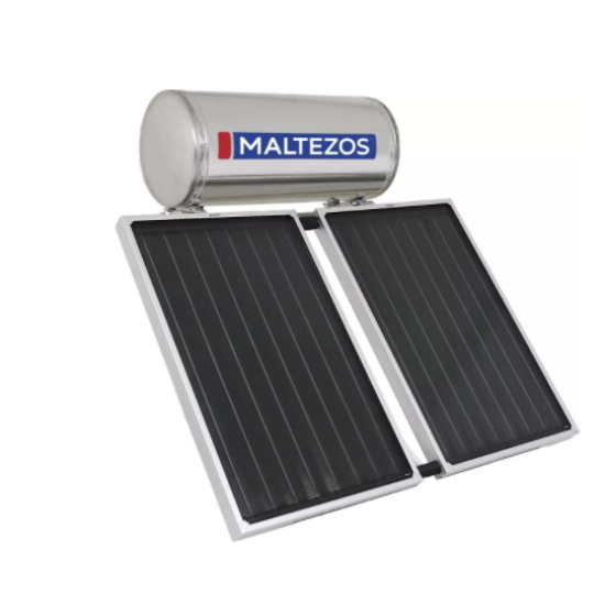 ηλιακός θερμοσίφωνας Maltezos H SAC 160lt(2.7m² Inox 2 SAC 90*150 Τριπλής Ενέργειας)