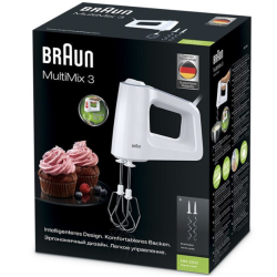 Braun HM 3100 WH μίξερ χειρός(500watt) Braun HM 3100 WH μίξερ χειρός(500watt)