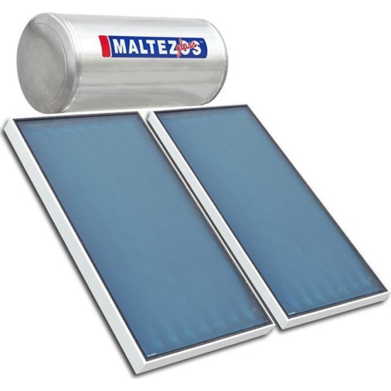 ηλιακός θερμοσίφωνας Maltezos MALT GL 200lt/2.7m² Glass Τριπλής Ενέργειας(2 SAC 90×150)