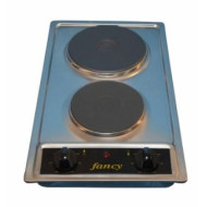 Αυτόνομη ανοξείδωτη ηλεκτρική εστία Fancy 0139(1500W - 1000W)