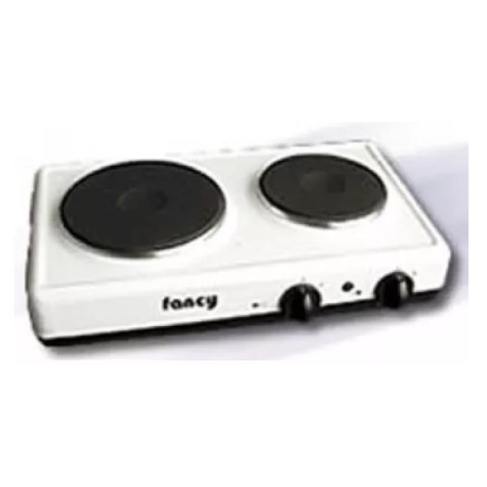 Επιτραπέζια ηλεκτρική εστία 2 ζωνών (1500w/1000w) Fancy 0012 λευκή