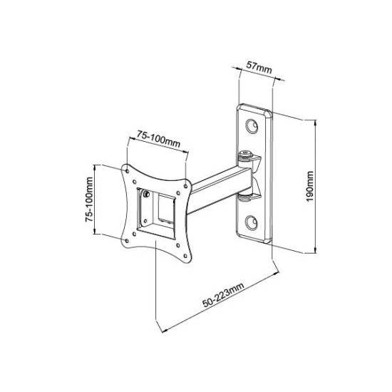 DMP LCD901 Βάση Τηλεόρασης Τοίχου έως 32" και 15kg